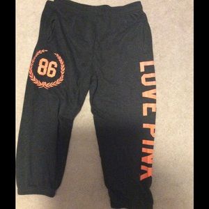 Victoria secret cropped sweatpants