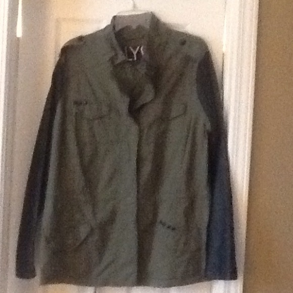 Plus sized Green military jacket