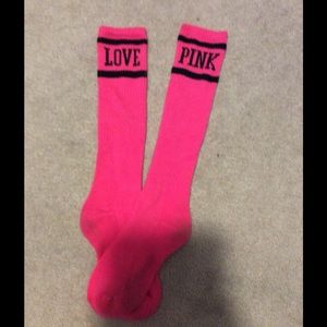 Victoria secret pink high socks