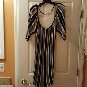 Bebe sparkle drape dress