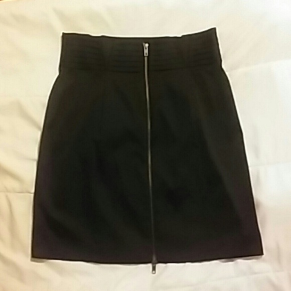 Victoria's Secret black skirt w brass zipper