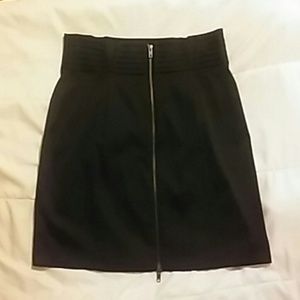 Victoria's Secret black skirt w brass zipper