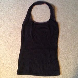 Black Halter Workout Top sz S