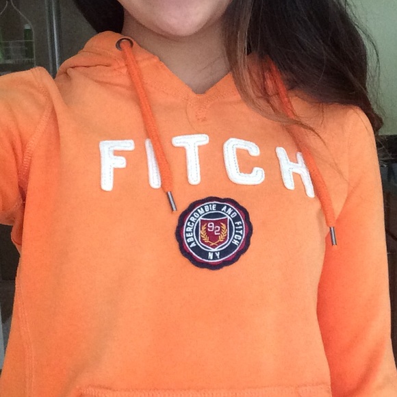 Abercrombie & Fitch orange hoodie