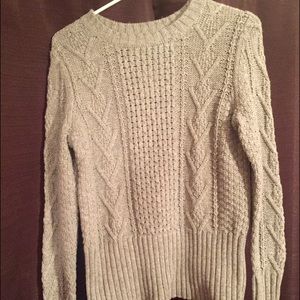 Grey Cable Knit sweater