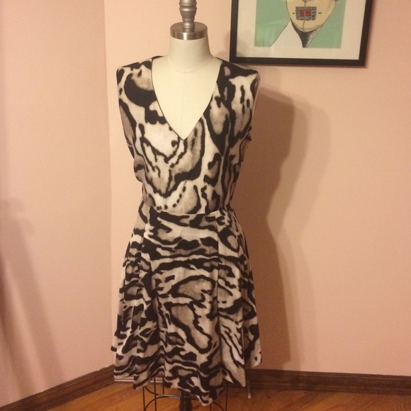 DVF animal print dress