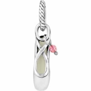 Brighton ABC Ballet Shoe Charm