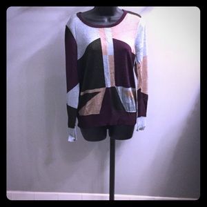 Bar III. Shimmery multi color sweater