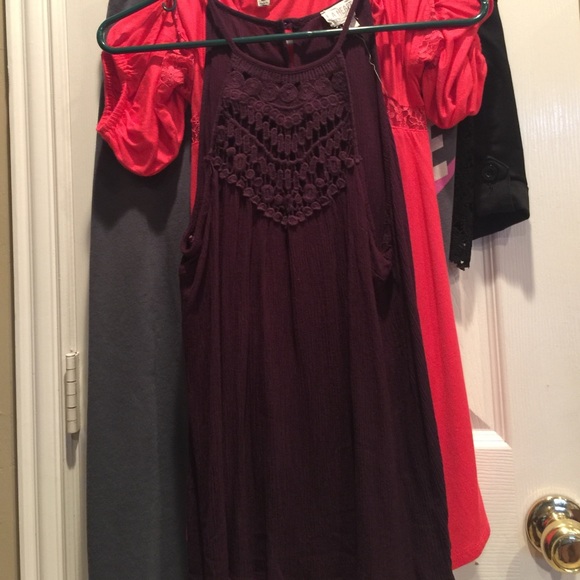 maroon pacsun tank top