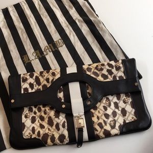 L.A.M.B. Carlisle Clutch in Cheetah / Leopard