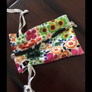 Brighton leather heart bracelet.