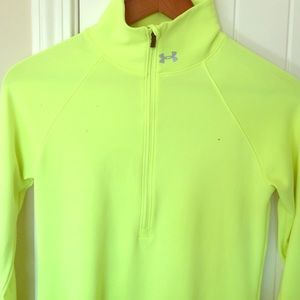 Under armour half zip neon yellow/green