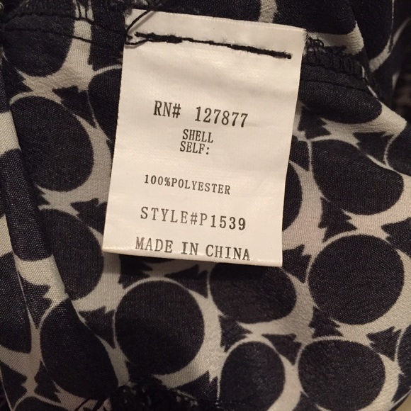 Bundled-OVI Black and White Pattern Pants - Picture 3 of 3