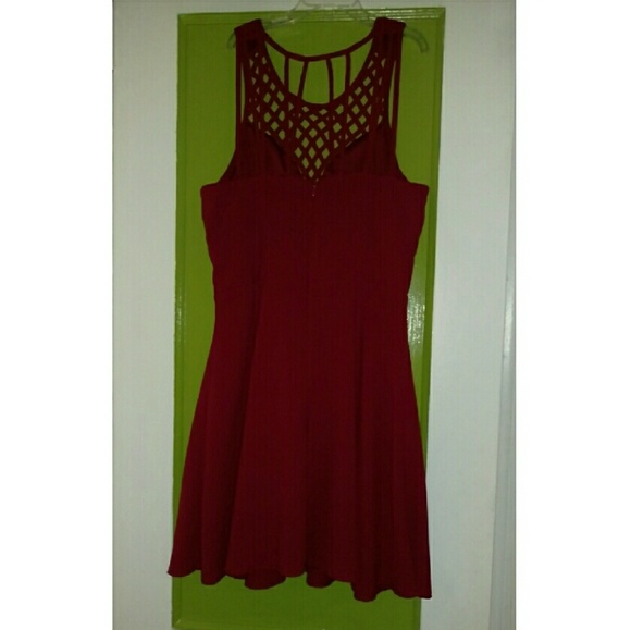 cranberry cocktail dress