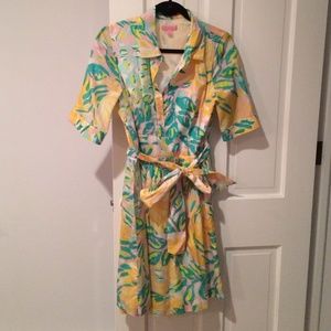 Lilly Pulitzer silk cotton shirtdress