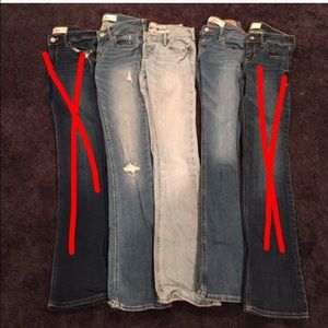 Hollister boot cut Jean lot of 3