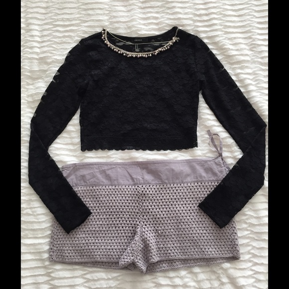 Classy crochet shorts