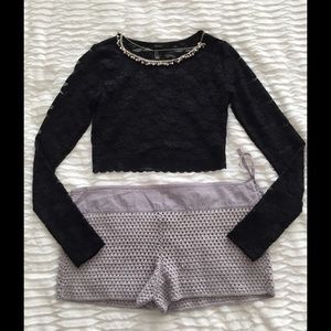 Classy crochet shorts