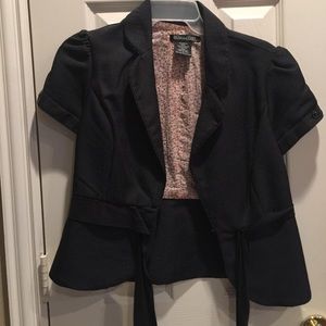 black cardigan