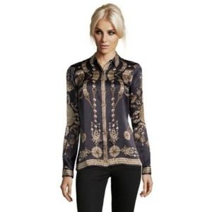 Button down silk shirt