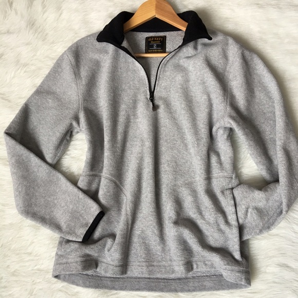 Old Navy Tops - Old Navy gray pullover zip up jacket