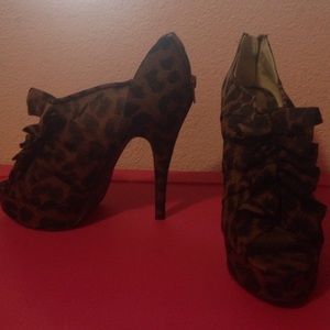 Cheetah print heels