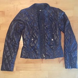 Petite H&M black puffy coat