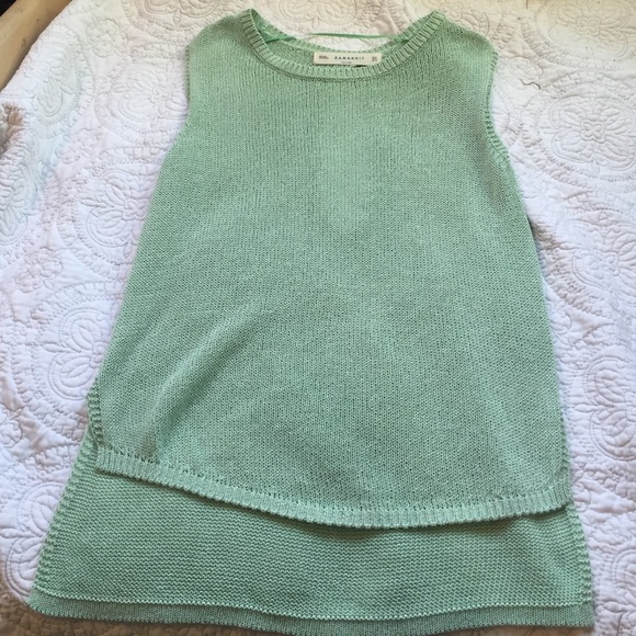 Zara Mint sweater tank