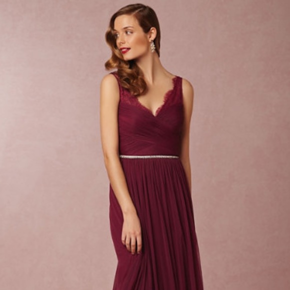 Fleur Dress in Black Cherry, BHLDN