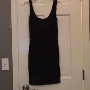 Black Scoop Back Bodycon Dress