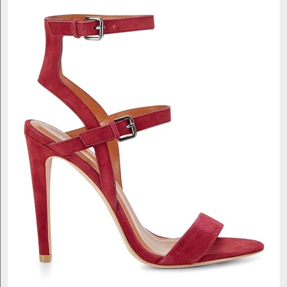 Crimson 5.5 Rebecca minkoff heels red Rosalie new - Picture 2 of 4