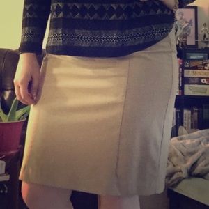 THE LIMITED khaki skirt with panel detailing