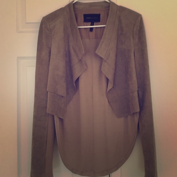 BCBG Maxazria suede blazer