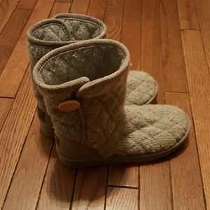 Knit UGG boots