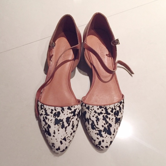 Madewell Duet Mini Wedge in Speckled Calf Hair