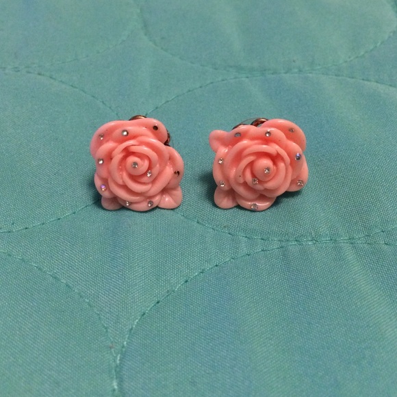 Betsey Johnson Rose Studs