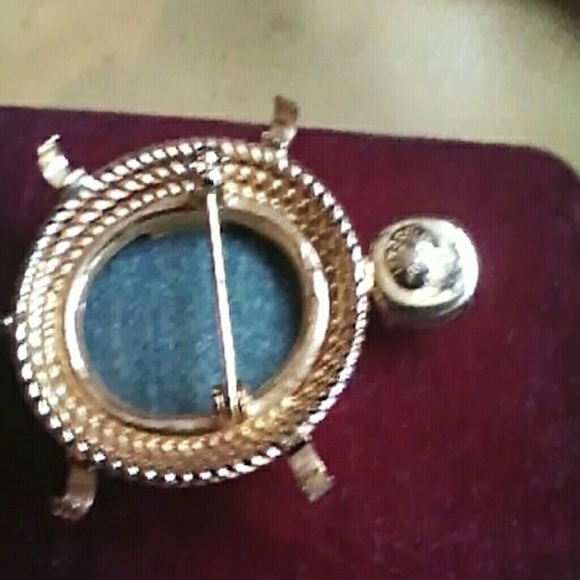 BURT CASSELL 14K GF  TURTLE PENDANT PURE JADE - Picture 2 of 4