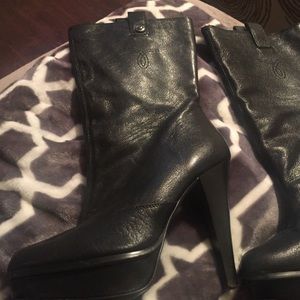 Calvin Klein Jean black  leather boots