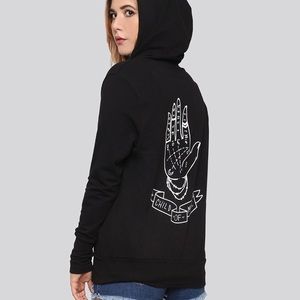 DARK MAGIC OPEN HOODIE Palm Design