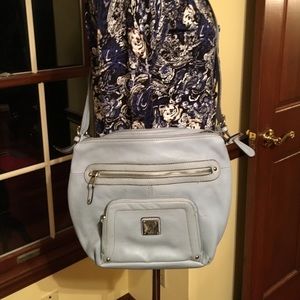 Tignanello shoulder bag, light Blue.