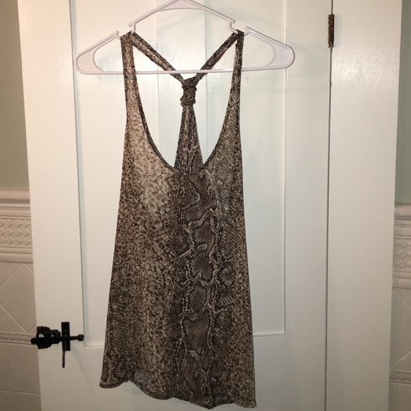 Chiffon snakeskin top