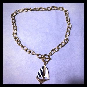Beautiful sailboat necklace