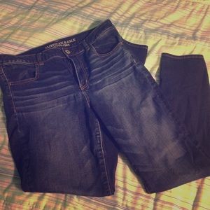 AE high rise super stretch jeans