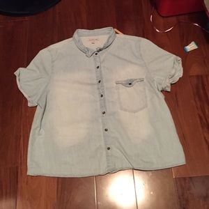 Boxy button up shirt