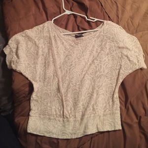 Burnout batwing style top