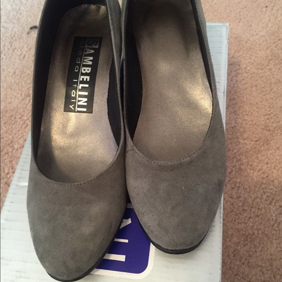 Gray Suede Wedge!