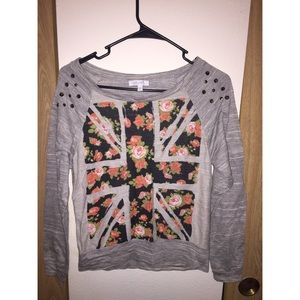 Delia's floral graphic tee