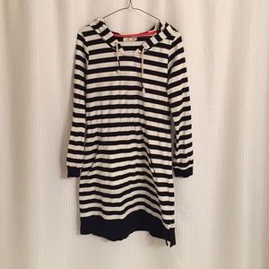 Anthropologie Black and white stripe dress