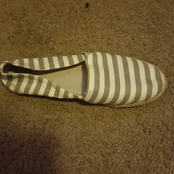 Striped Espadrille Flats