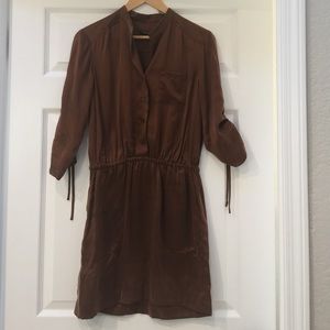 ANN TAYLOR 100% Silk Shirt Dress